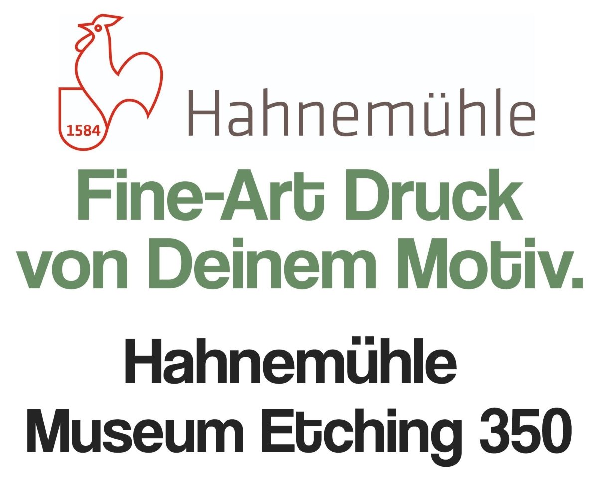Fine-Art Druck auf Hahnemühle Museum Etching 350 - artidomo