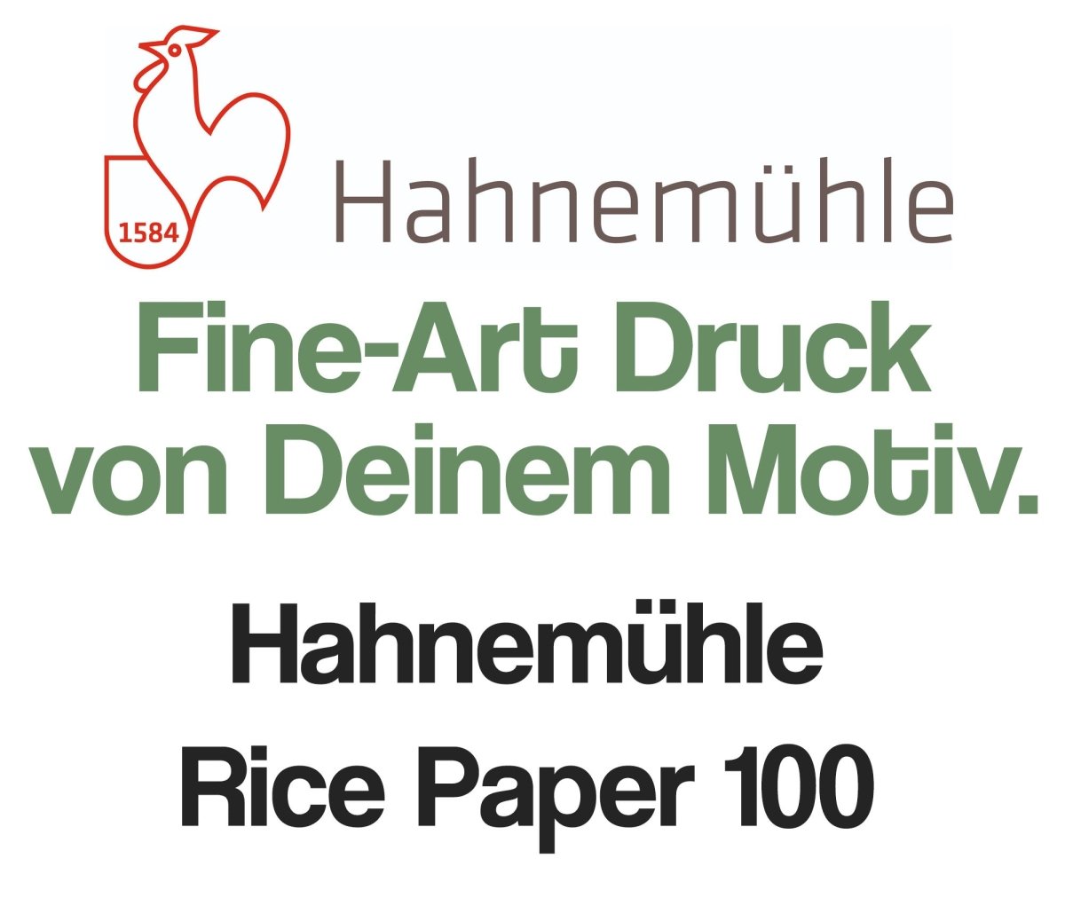 Fine-Art Druck auf Hahnemühle Rice Paper 100 - artidomo