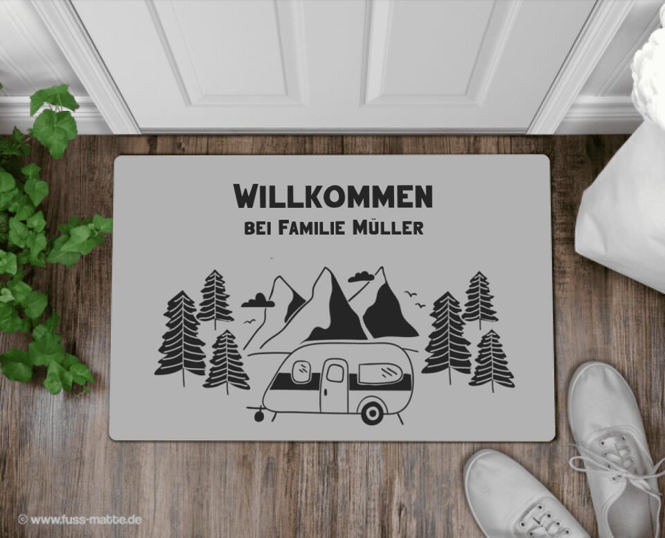 Fußmatte personalisiert Camping 1