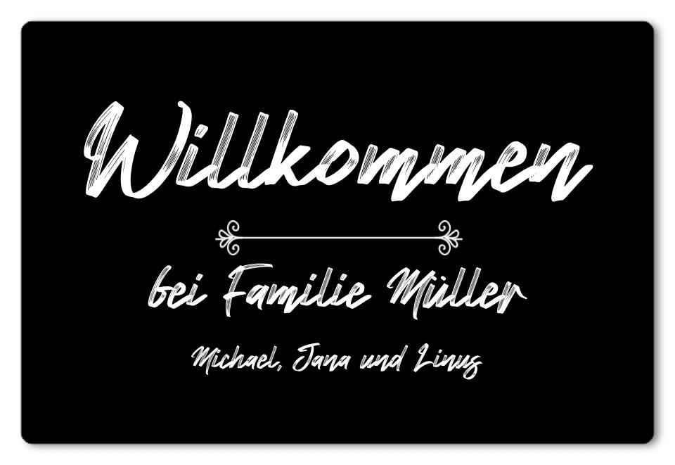 Fußmatte personalisiert Familie 1