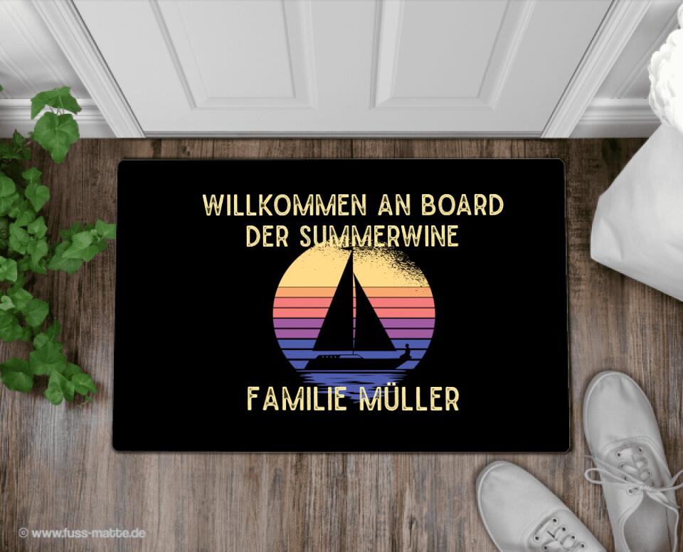 Fußmatte personalisiert Segler Sundowner Nr. 1