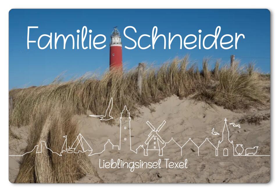 Fußmatte personalisiert Texel De Cocksdorp