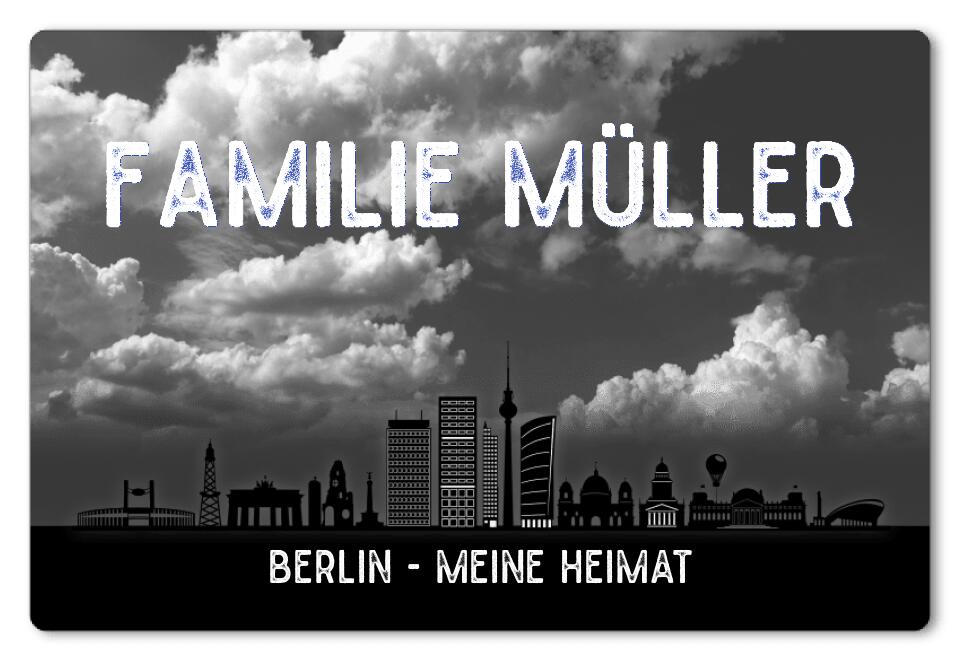 Fußmatte personalisiert Berlin Skyline