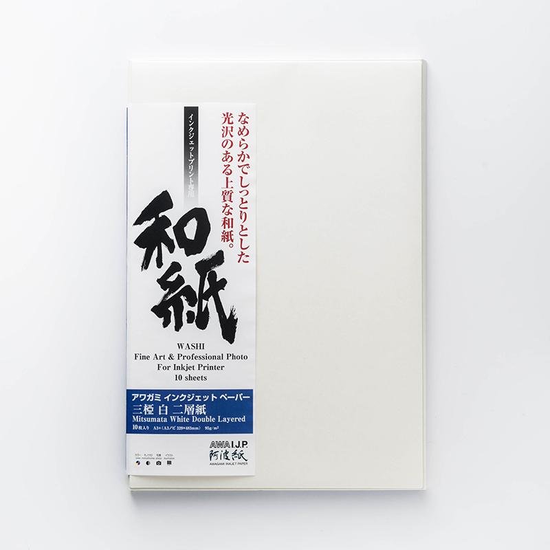Awagami AIP Mitsumata White Double Layered 95g - artidomo