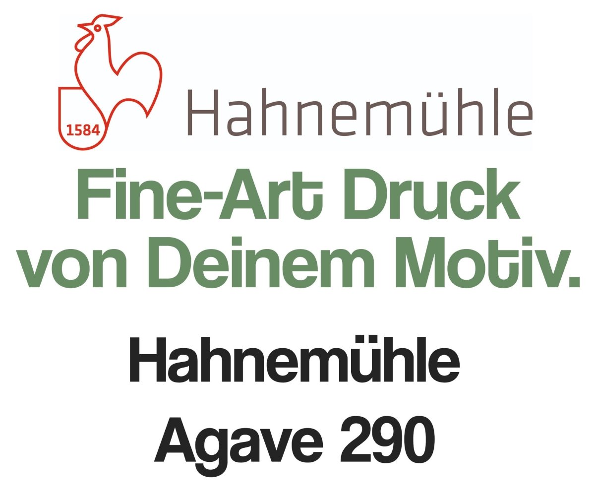 Fine-Art Druck auf Hahnemühle Agave 290 - artidomo
