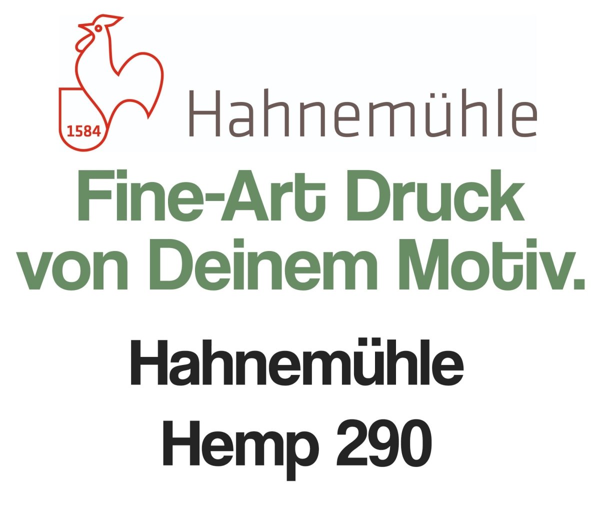 Fine-Art Druck auf Hahnemühle Hemp 290 - artidomo