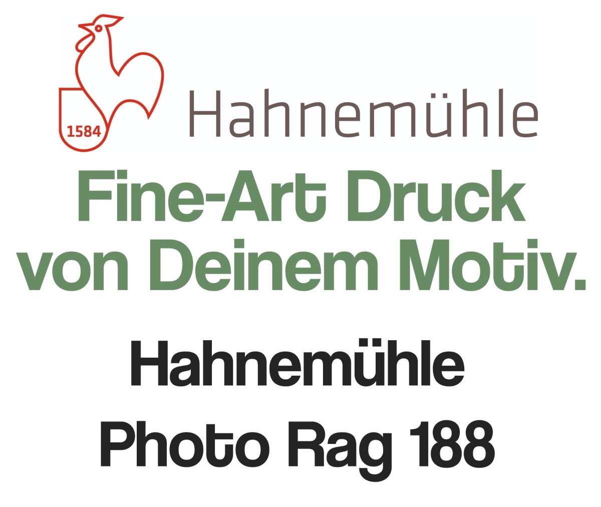 Fine-Art Druck auf Hahnemühle Photo Rag 188 - artidomo
