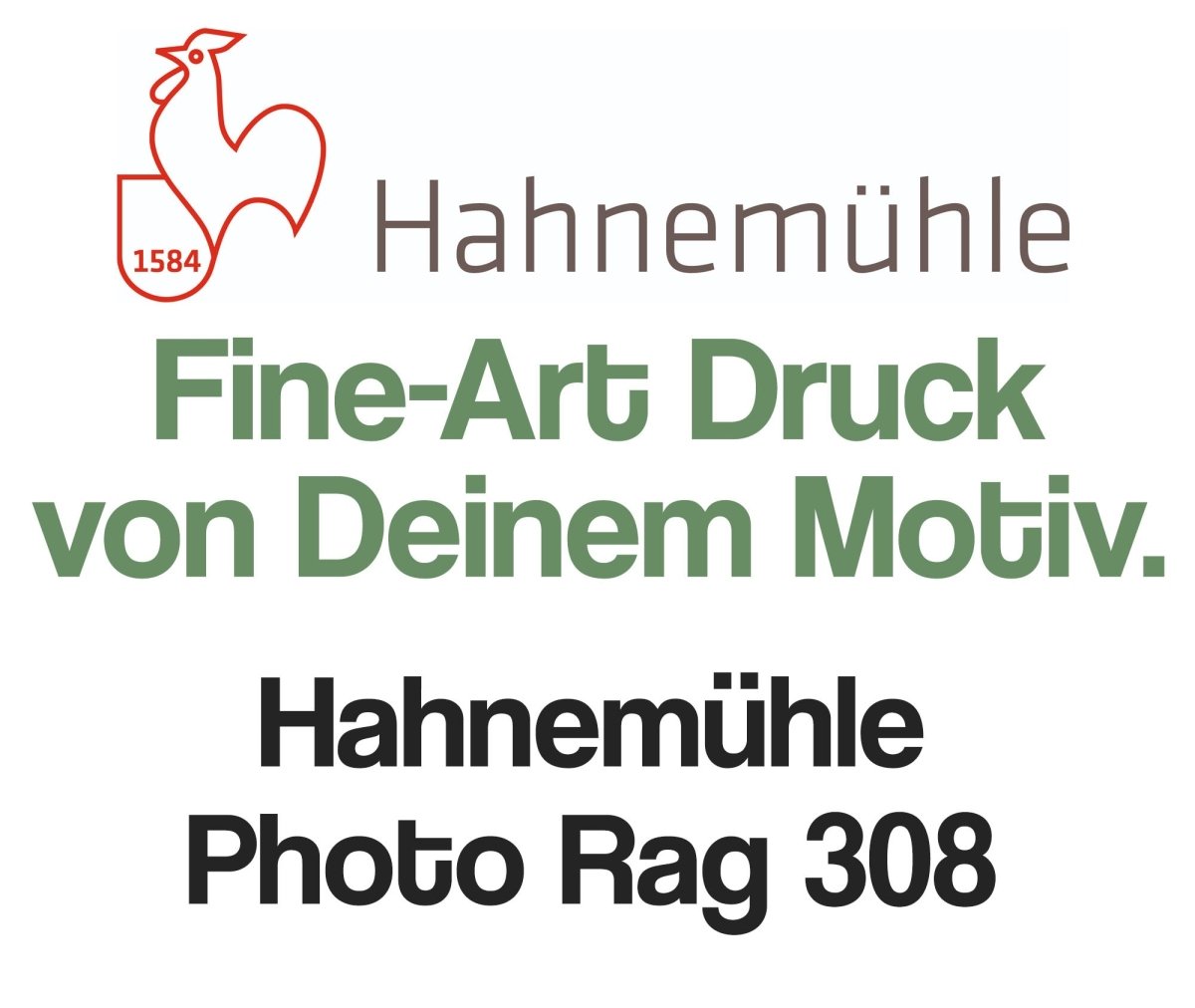 Fine-Art Druck auf Hahnemühle Photo Rag 308 - artidomo