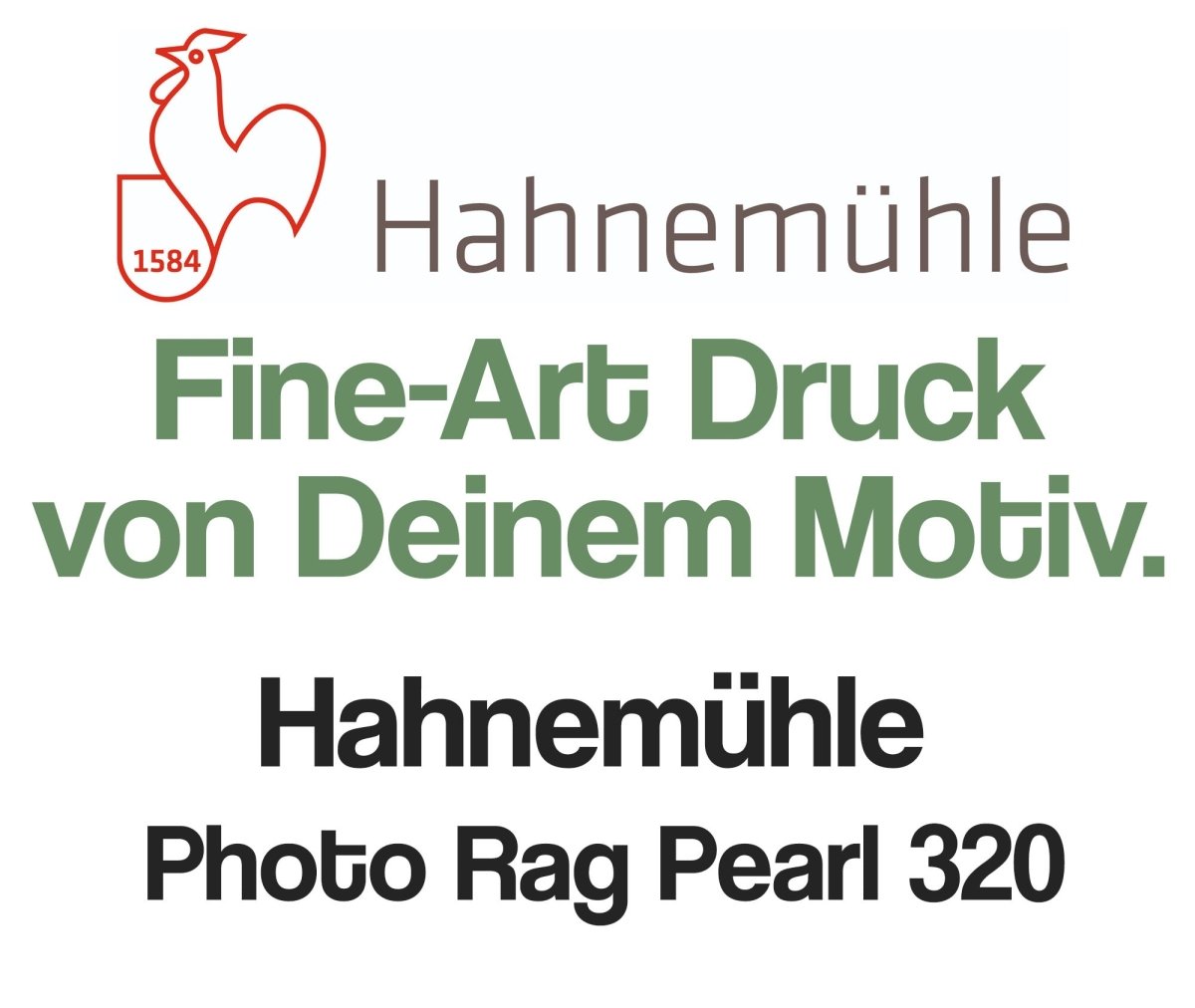 Fine-Art Druck auf Hahnemühle Photo Rag Pearl 320 – artidomo