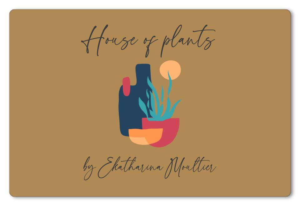 Fußmatte personalisiert Floristik Pflanzen Nr. 2 - artidomo