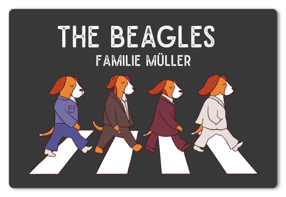 Fußmatte personalisiert The Beagle - artidomo